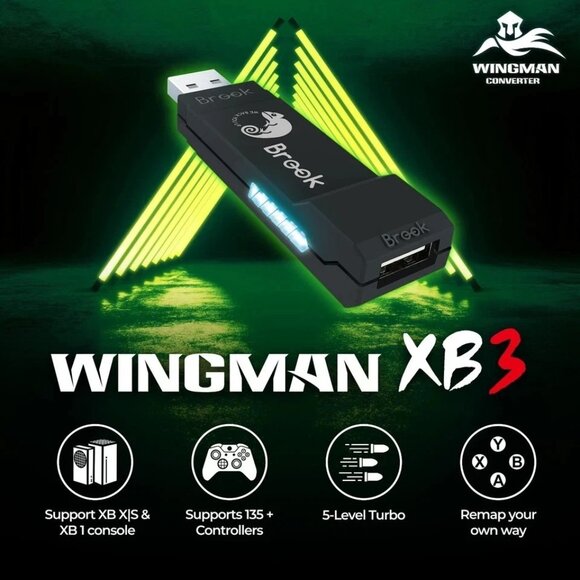 Brook Wingman XB 3 Converter - Wireless Controller Adapter for Xbox Consoles PC - Picture 4 of 9